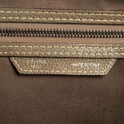 Pre Owned حقيبة يد توتس سيلين ميني لاغيدج جلد أخضر كاكي