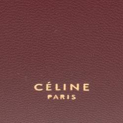 Celine Maroon Leather Messenger Bag
