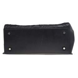 Pre Owned Celine Black Python And Leather Medium Edge Top Handle Bag