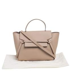 Pre Owned Celine Beige Leather Belt Bag