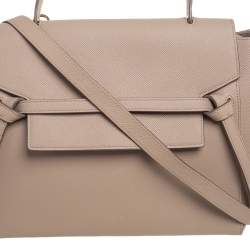 Pre Owned Celine Beige Leather Belt Bag