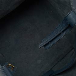 Pre Owned  Celine Blue Leather Medium Phantom Luggage Tote