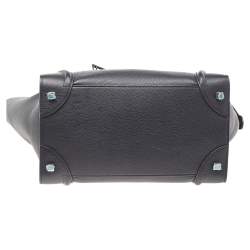 Pre Owned حقيبة يد توتس سيلين ميني لاغيدج جلد أسود 