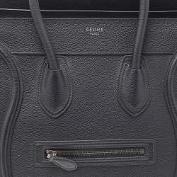 Pre Owned حقيبة يد توتس سيلين ميني لاغيدج جلد أسود 