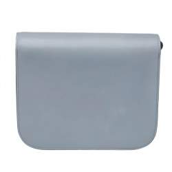 Pre Owned Celine Grey Leather Medium Classic Box Shoulder Bag