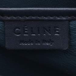 Pre Owned Celine Tri Color Leather Nano Luggage Tote