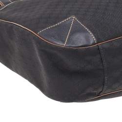 Pre Owned Celine Black Macadam Canvas And Leather Tote