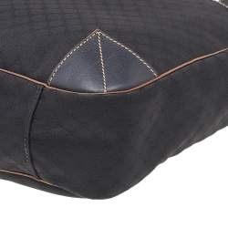 Pre Owned Celine Black Macadam Canvas And Leather Tote