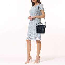 Pre Owned Céline Black Leather Nano Luggage Tote