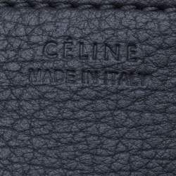 Pre Owned Celine Grey Leather Mini Tie Tote