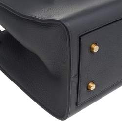 Pre Owned Celine Grey Leather Mini Tie Tote