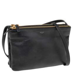 مملوكة مسبقًا حقيبة كروس سيلين تريو جلد أسود