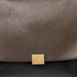 Pre Owned Céline Tri Color Leather and Suede Medium Trapeze Bag
