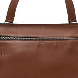 Pre Owned Celine Brown Leather Medium Edge Top Handle Bag