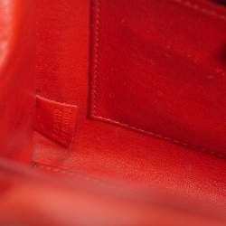 Pre Owned Céline Orange Leather Nano Luggage Tote