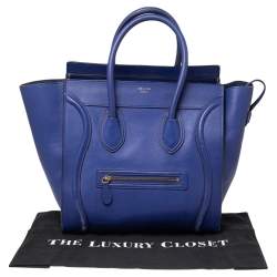 Pre Owned حقيبة ميني لاغيدج سيلين لاغيدج جلد أزرق