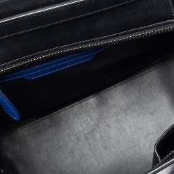 Pre Owned Celine Tricolor Leather and Canvas Micro Luggage Tote