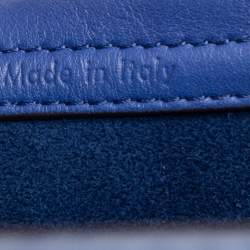 مملوكة مسبقًا Celine Navy Blue Leather Medium Phantom Luggage Tote 