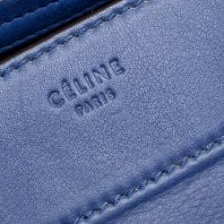 مملوكة مسبقًا Celine Navy Blue Leather Medium Phantom Luggage Tote 