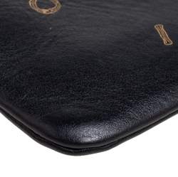 Pre Owned Celine Black Leather Solo Coin Purse