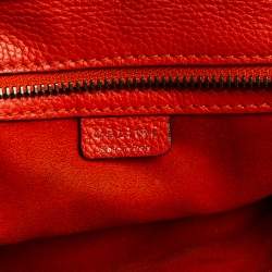 Pre Owned حقيبة يد سيلين نانو لاغيدج جلد برتقالي