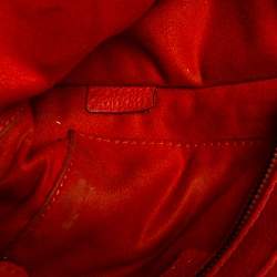 Pre Owned حقيبة يد سيلين نانو لاغيدج جلد برتقالي