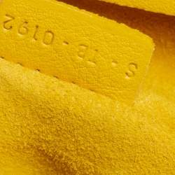 Pre Owned Celine Yellow Leather Medium Phantom Luggage Tote 
