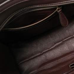 Pre Owned حقيبة يد سيلين مايكرو لاغيدج جلد وكانفاس بني/ أخضر