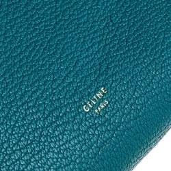 Pre Owned Celine Green Leather Small Belt Top Handle Bag