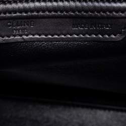 Pre Owned حقيبة يد سيلين ميني لاغيدج جلد وكانفاس كريمي/سوداء