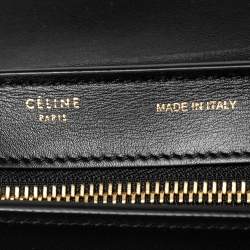 Pre Owned Celine Tri Color Leather and Suede Mini Trapeze Top Handle Bag