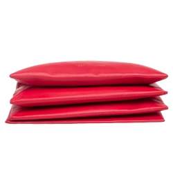 Pre Owned Celine Red Leather Roll Clutch