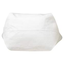 Pre Owned Celine White/Black Canvas and Leather Horizontal Cabas Tote 