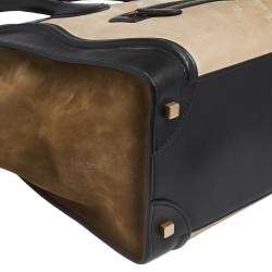 Pre Owned حقيبة يد سيلين ميني لاغيدج جلد نوبوك وجلد ثلاثية اللون