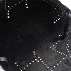 Pre Owned Celine Black Leather Grommet Cabas Tote