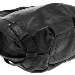 Pre Owned Celine Black Leather Medium Bittersweet Hobo