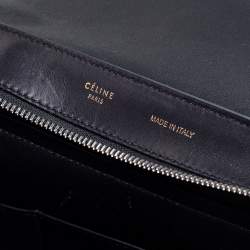 Pre Owned Celine Tricolor Python and Leather Medium Trapeze Bag
