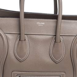 Pre Owned حقيبة يد سيلين لاغيدح ميني جلد بيج داكن 