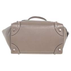 Pre Owned حقيبة يد سيلين لاغيدح ميني جلد بيج داكن 