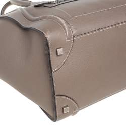 Pre Owned حقيبة يد سيلين لاغيدح ميني جلد بيج داكن 