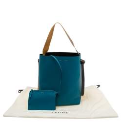 Pre Owned Celine Tricolor Leather Small Twisted Tote