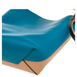 Pre Owned Celine Tricolor Leather Small Twisted Tote