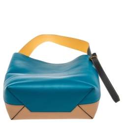 Pre Owned Celine Tricolor Leather Small Twisted Tote