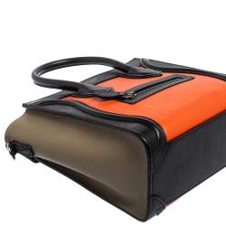 مملوكة مسبقًا حقيبة يد سيلين نانو لاغيدج جلد متعدد الألوان