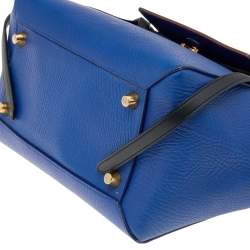 Pre Owned Celine Tri Color Leather Mini Belt Top Handle Bag