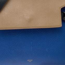 Pre Owned Celine Tri Color Leather Mini Belt Top Handle Bag