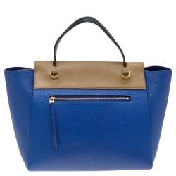 Pre Owned Celine Tri Color Leather Mini Belt Top Handle Bag