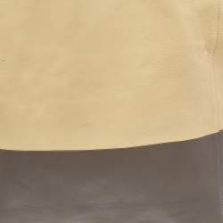 Pre Owned Celine Yellow/Brown Leather Vertical Cabas Bi-Color Tote