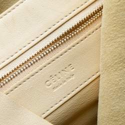 Pre Owned Celine Yellow/Brown Leather Vertical Cabas Bi-Color Tote