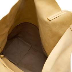 Pre Owned Celine Yellow/Brown Leather Vertical Cabas Bi-Color Tote